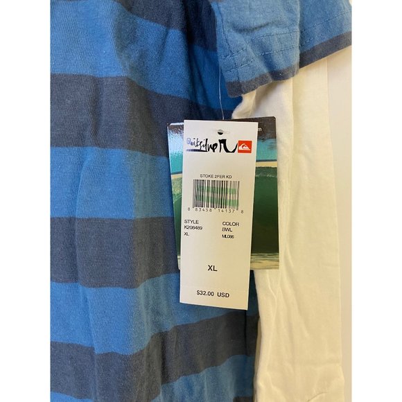 Quicksilver 2fer long sleeve v-neck pocket tee NEW - Picture 2 of 3